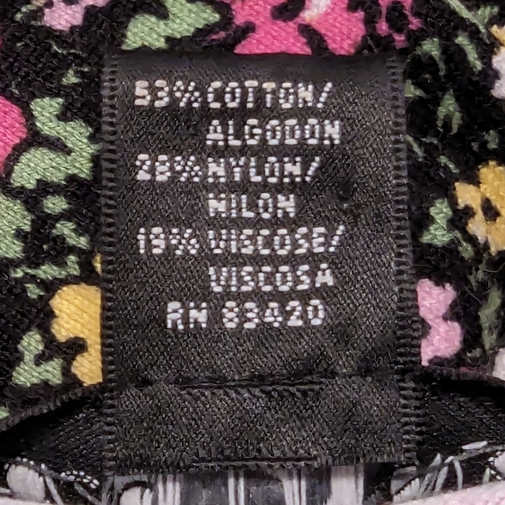 5/$25 Augusta Silk Floral Button Up Top - Picture 5 of 5